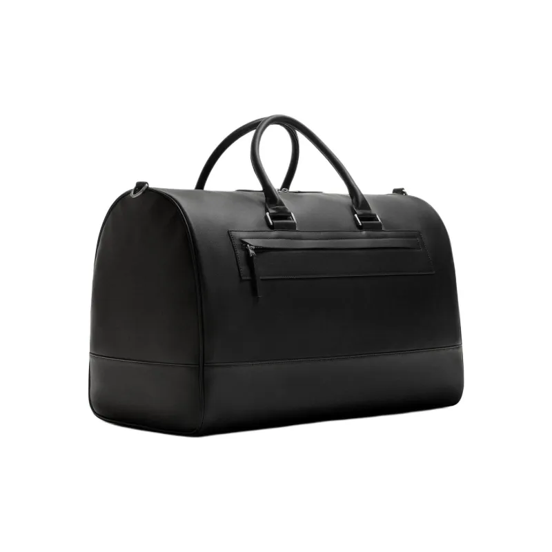 ZARA Polyurethane Travel Bag Men's Black-1