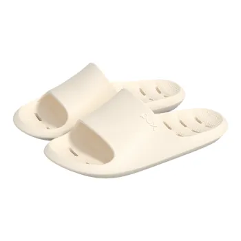 POSEE Couple Bathroom Home Slippers Unisex, Black And White