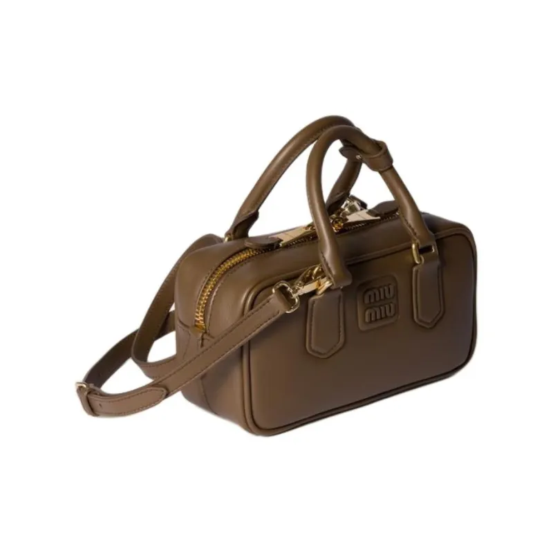 MIU MIU Arcadie Series Calfskin One Shoulder Handbag Regular Women's Tundra-1