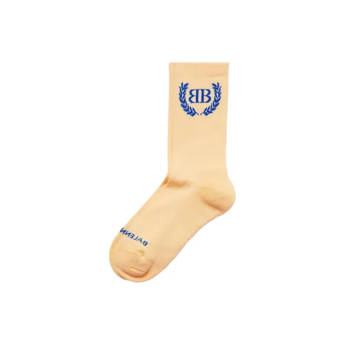 Balenciaga Mid-Calf Socks Regular Fit Women's Yellow