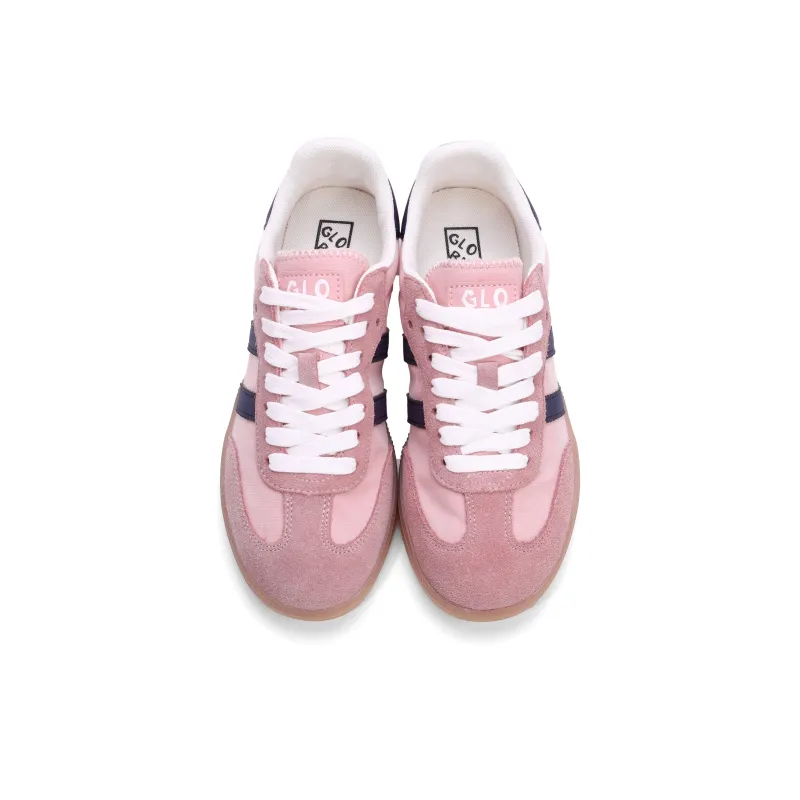 GLO BULL German Army Trainers Wear-resistant Lightweight Breathable And Non-slip. Low-Top Skateboard Shoes Women's Pink-3