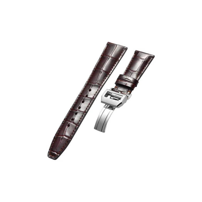 MILANQIAN M&Q IWC Compatibility Watch Band 190mm Cowhide Leather Material-8