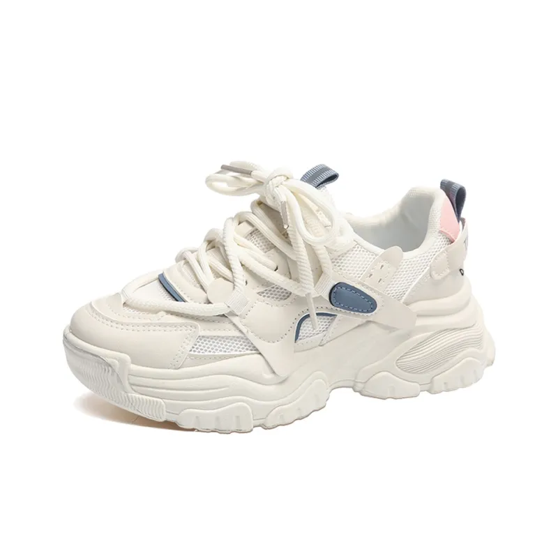 Budding Bear Slip Resistant, Breathable, Lightweight, Height Increasing Low Top Chunky Sneakers Women's-14