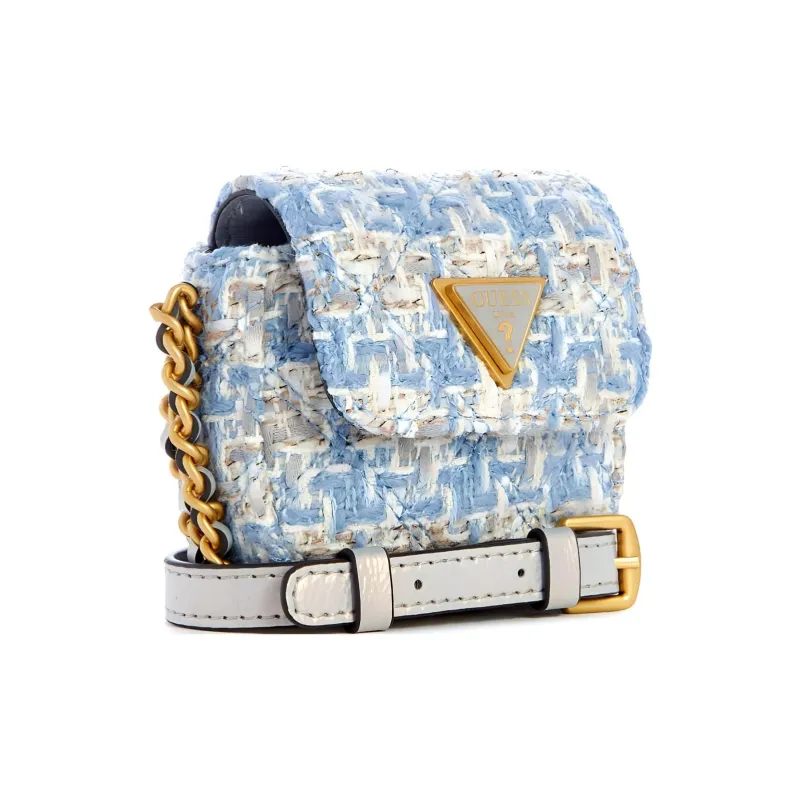 GUESS Tweed Shoulder Bag Crossbody Bag Micro Women's Lilac Multicolor-1