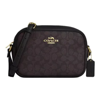 COACH Jamie Canvas Shoulder Bag Small Size Women's Brown