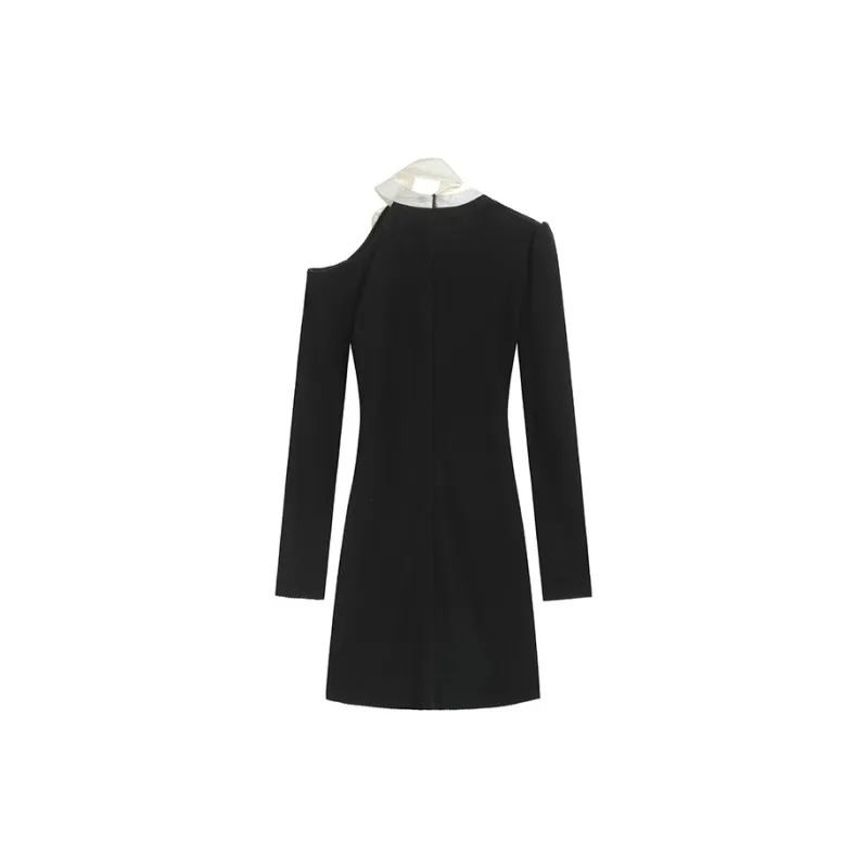 PAIN OR PLEASURE Long Sleeved Dresses Women's Black-1