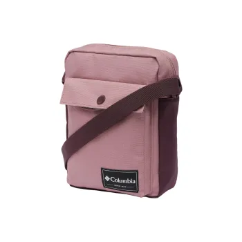 Columbia Polyester Shoulder Bag, Crossbody Bag Unisex Pink & Deep Red