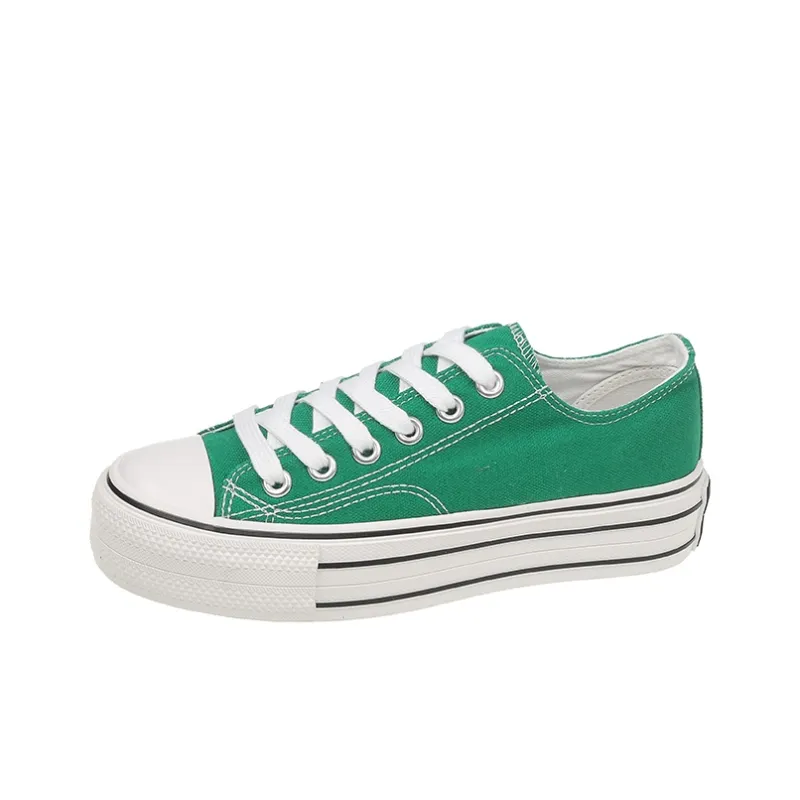Fawn Miri Canvas Shoes Women's Low Top Burgundy/Klein Blue/Peacock Green-8