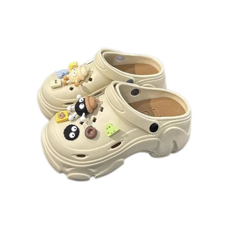 CEO Platform Clogs Summer Eva Squashy And Bouncy Feeling Slip Resistant Odor Resistant Height Increasing Slippers-8