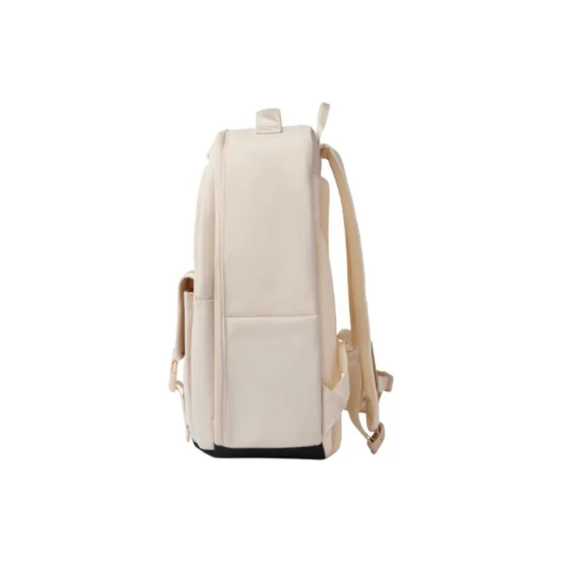 New Balance Fabric Backpack Medium Size Unisex Beige Yellow-2