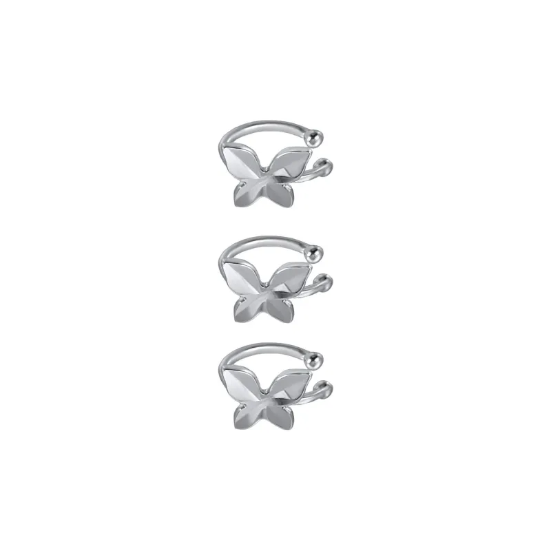 Eclater 925 Sterling Silver Clip-On Earrings Women's-2