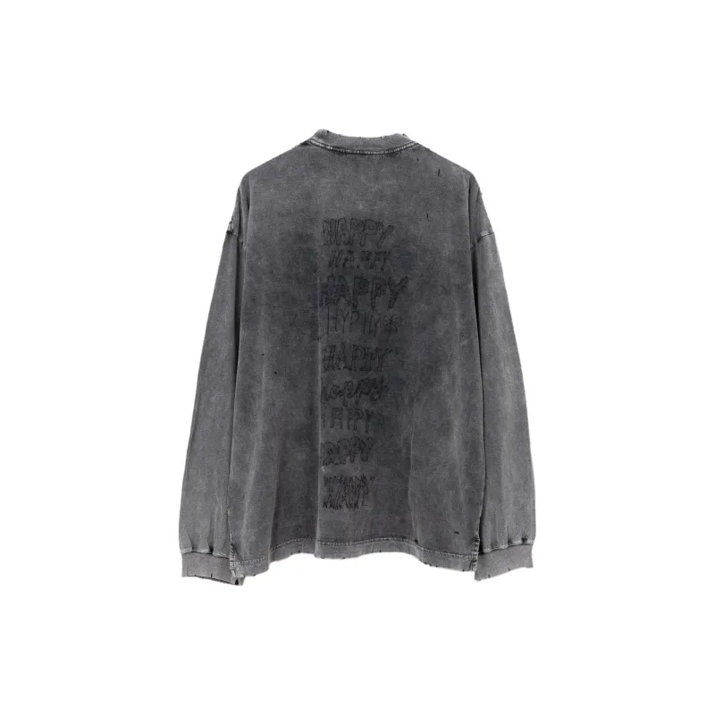 Maison Mihara Yasuhiro Bleached Cat print T shirt-1