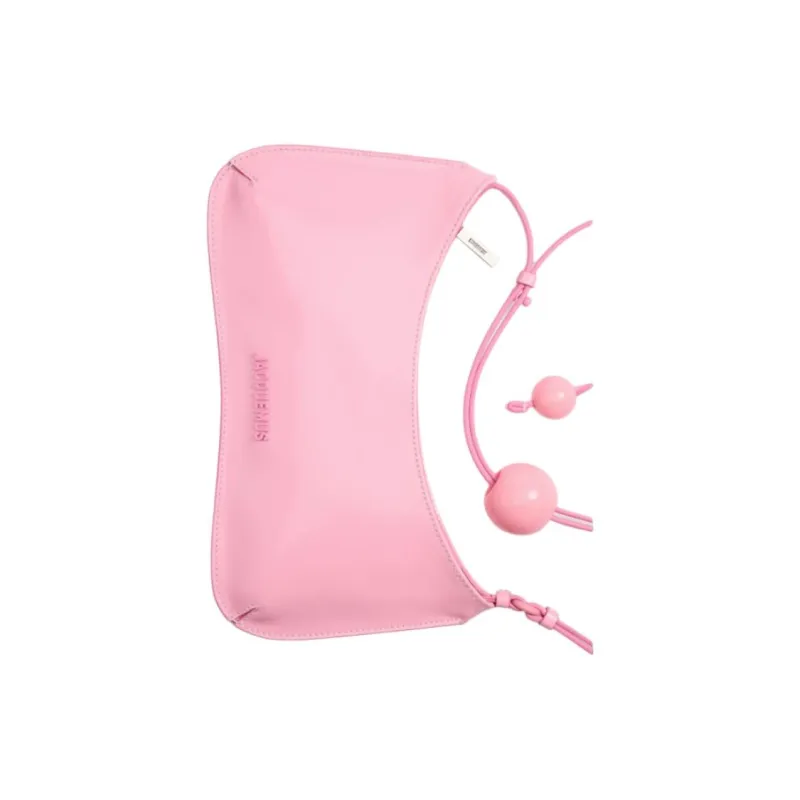 Jacquemus Calfskin Shoulder Bag Women's Pink-3