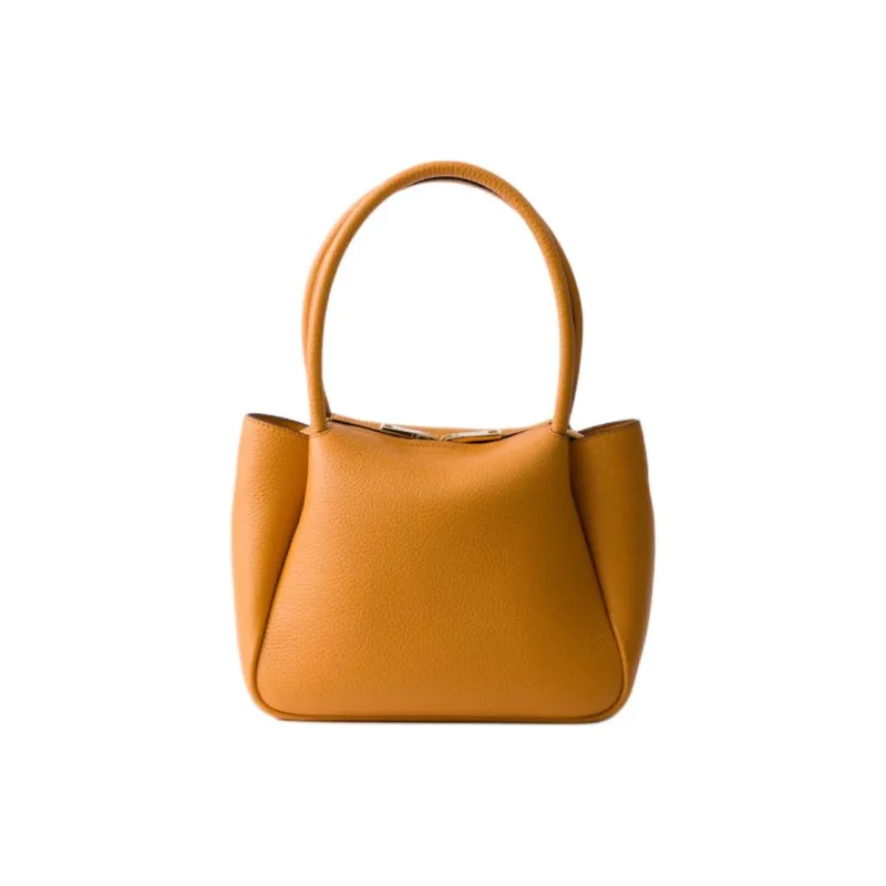 PRADA Calfskin Handbag Women's Amber-3
