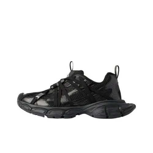 Balenciaga 3XL 520 Nuwave's Day Limited Edition Collection Low Top Chunky Sneakers Men's Black