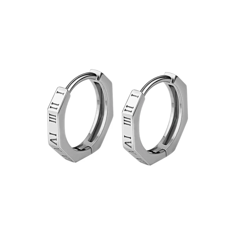 GUDUD Titanium Steel Earrings Men's-6