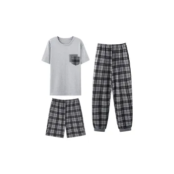 MADALLO Pajama Set Men's Light Gray