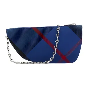 Burberry Cotton Handbag Shoulder Bag Crossbody Bag Women's Knight Blue