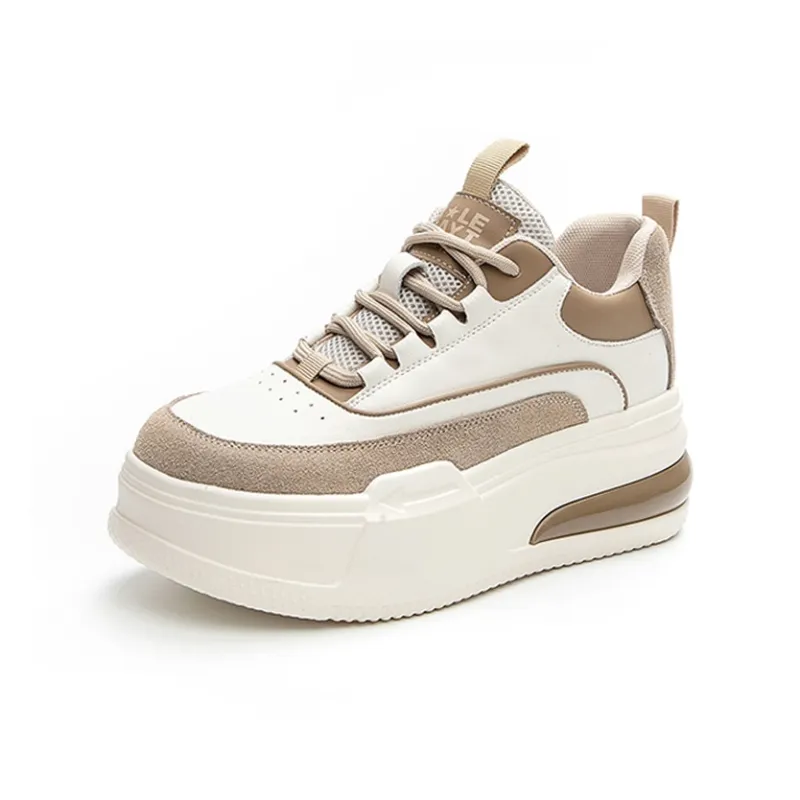 Ruomini Breathable Height Increasing Low-Top Skateboard Shoes Women's-4