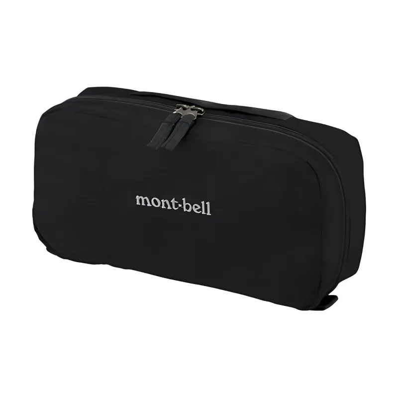 MONTBELL Nylon Toiletry Bag Medium Size Unisex Black-0