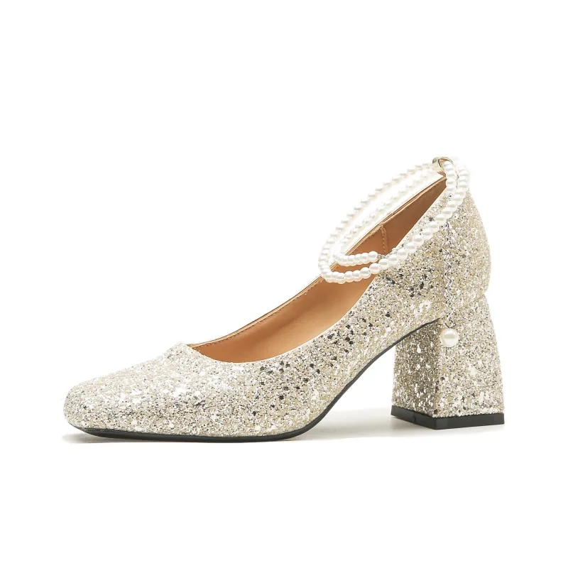 KATHRYN WILSON Chunky Heel High Heels 7cm Women's-6