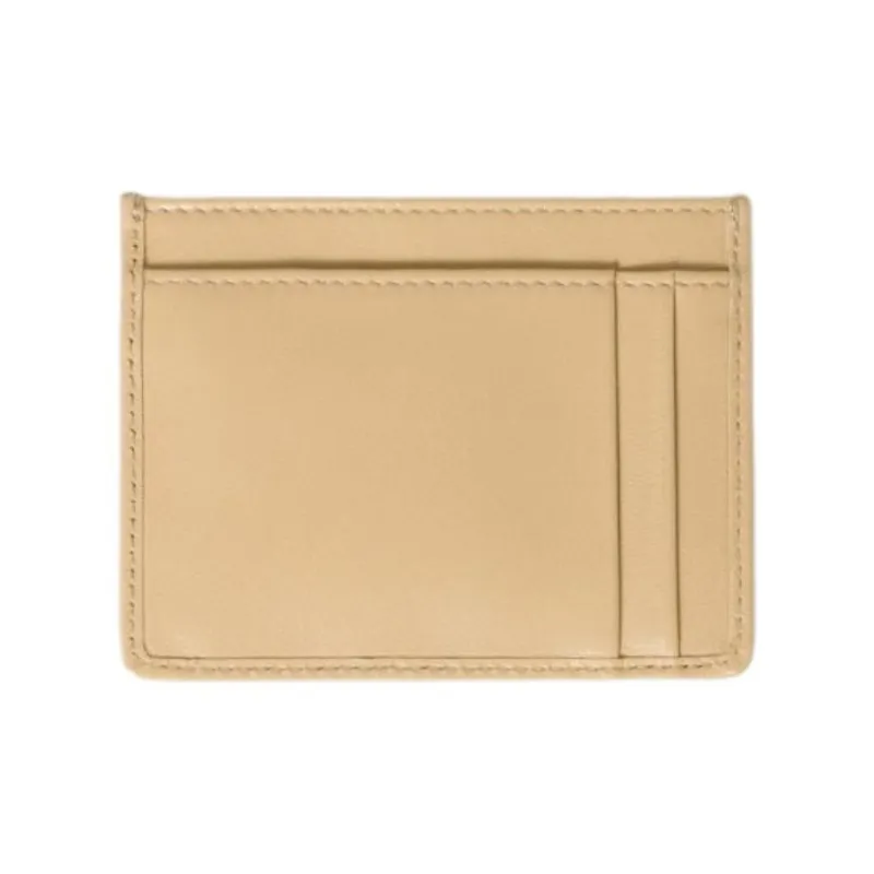 MIU MIU Matelassé Lambskin Card Holder Women's Yellow-1