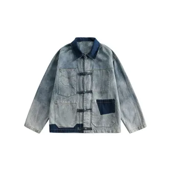 FORCEPULR Denim Jacket Unisex Denim Red