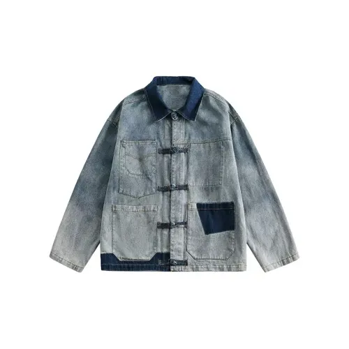 FORCEPULR Denim Jacket Unisex Denim Red