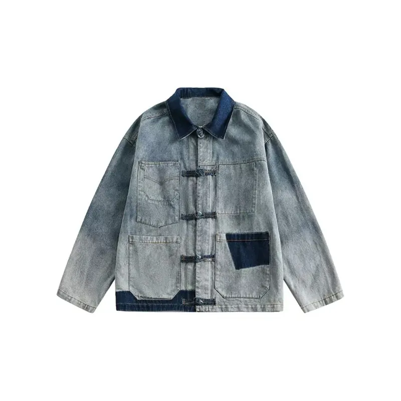 FORCEPULR Denim Jacket Unisex Denim Red-0