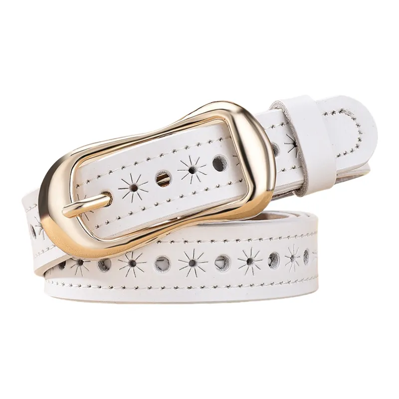 Yalu Cow Split Leather Belts Women's 2.5cm-8