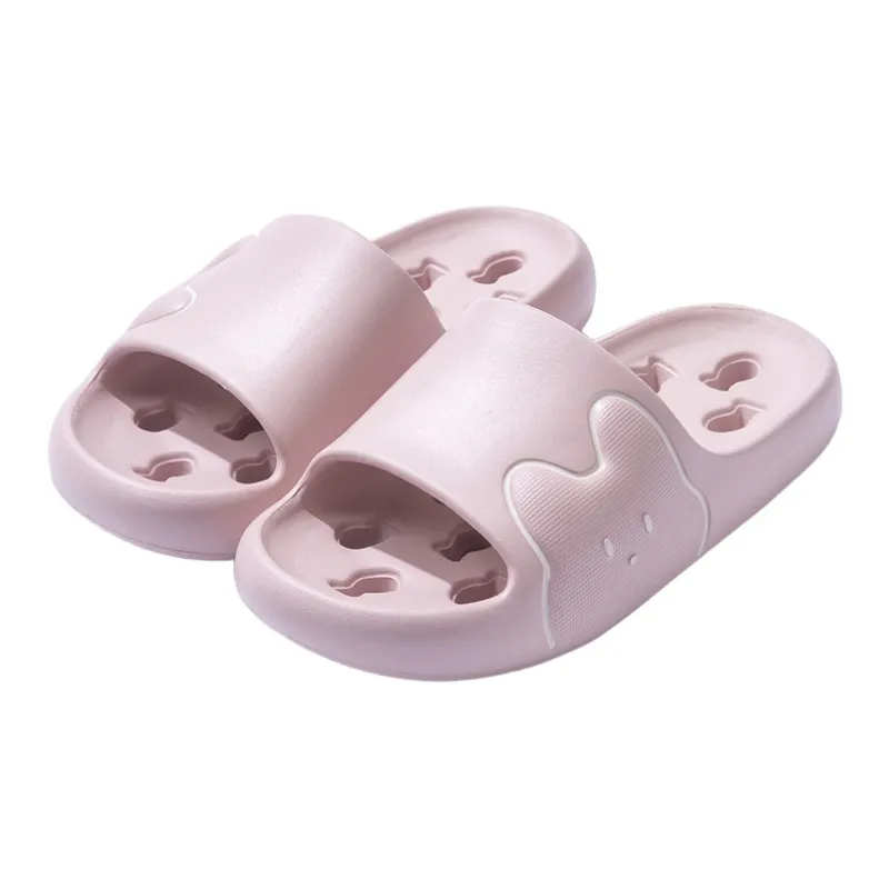 ECAC Men's Summer Home Indoor Bathing Slip Resistant Leak Proof Cut Out Toilet Hole Slippers For Men-5
