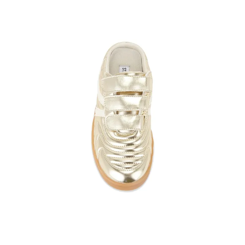 STEVE MADDEN Wrap-toe Slippers Women's Gold-4