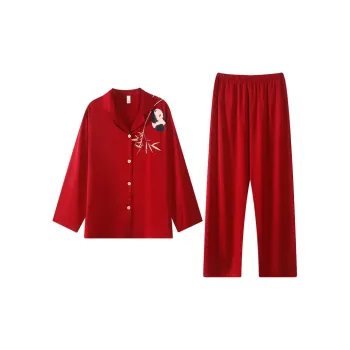 Jovini Pajama Set Women's Gift Box Set Red