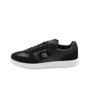 KARL LAGERFELD Atlas Ikon Low Top Skateboard Shoes Men's Black