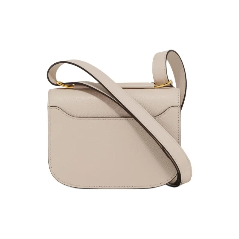 Delvau Lingot Alpina Calf Grain Calfskin Shoulder Bag Small Size Women's Sesame-Colored-2