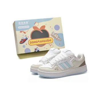 Anime Story Slip Resistant, Abrasion Resistant, Lightweight, Breathable Low Top Skateboard Shoes Women's Blue