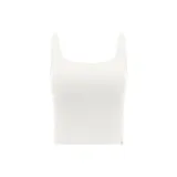 [Cropped Style-High-Rise Waistline]-White