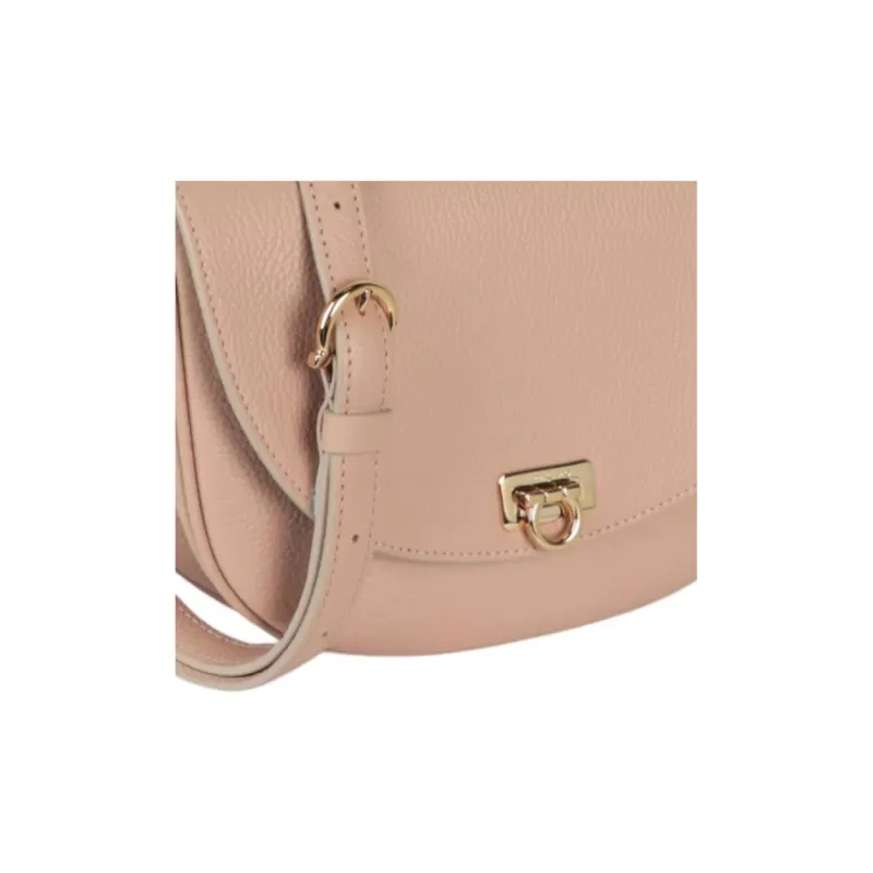 Ferragamo Gancini Buckle Crossbody Light Pink-4
