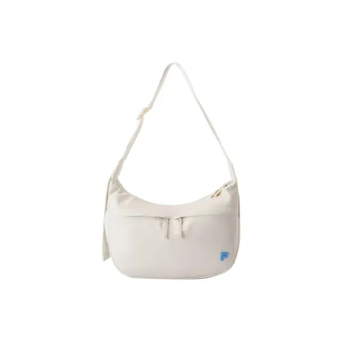 FILA FUSION Fabric Shoulder Bag Regular Unisex Heron White