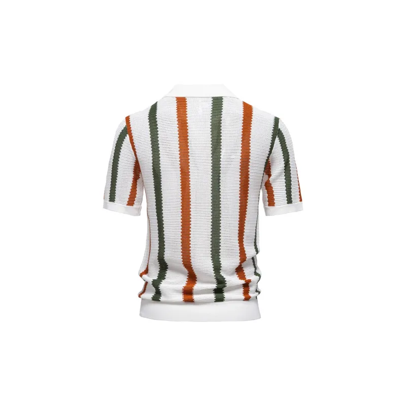 Bejirog Polo Shirts Men White-1