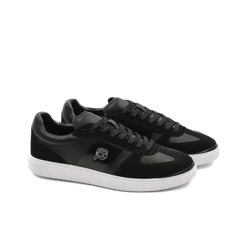 KARL LAGERFELD Atlas Ikon Low Top Skateboard Shoes Men's Black-2