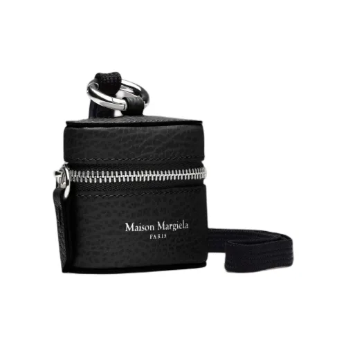 Maison Margiela Calfskin Earphone Case Women's Black