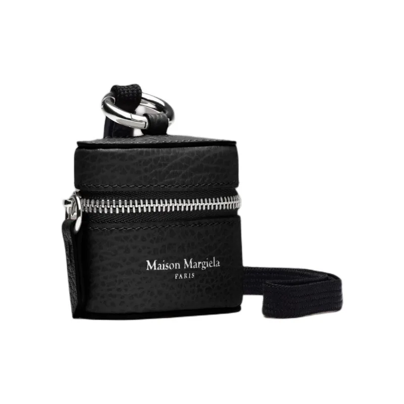 Maison Margiela Calfskin Earphone Case Women's Black-0