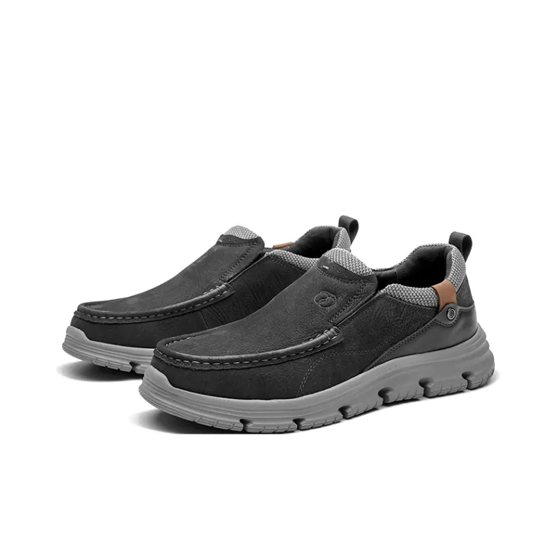 HANG TEN Men's Casual Shoes Men Low Top Black/Brown-2