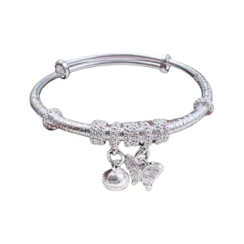 AITAO 999 Fine Silver Sterling Silver Bracelets Women's