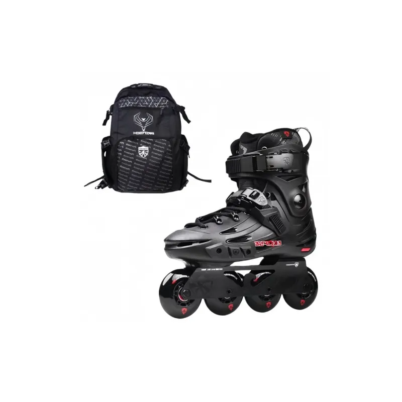 FLYING EAGLE Inline Skates Unisex Black Red-0