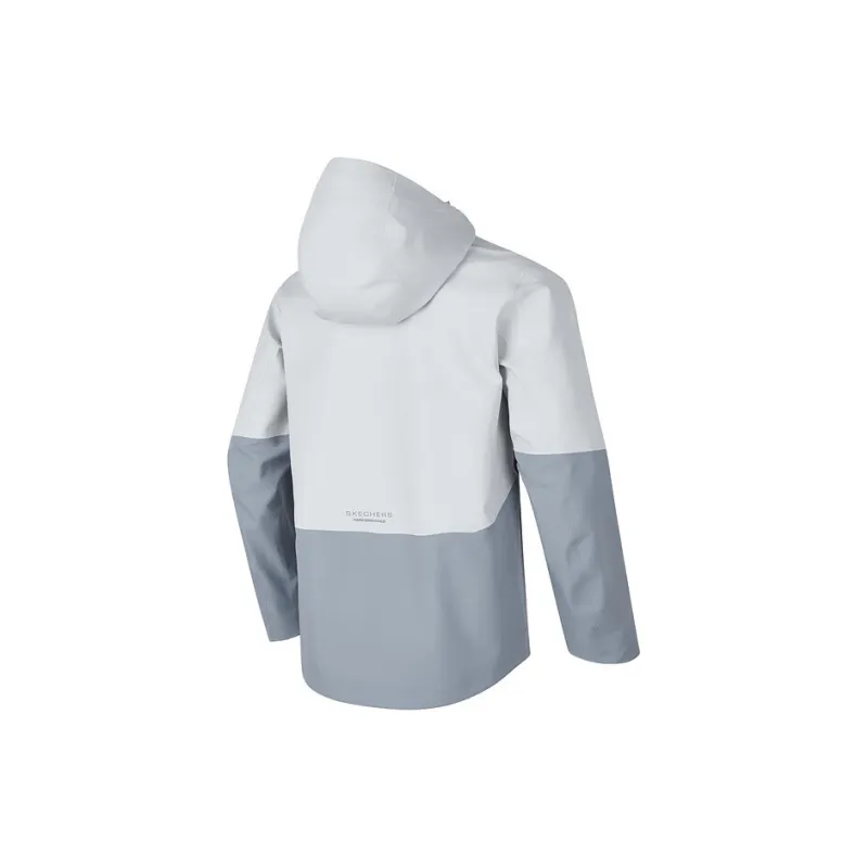 Skechers Water Resistant Windproof And Water Repellent Windbreaker Jacket Unisex Trade Wind Gray-1