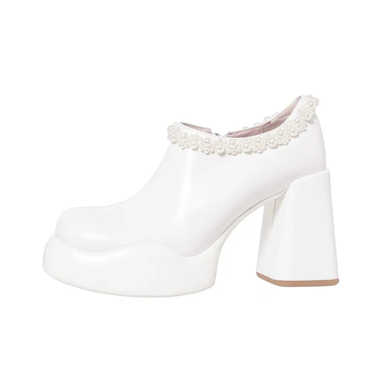Su Yanjiao Chunky Heel High Heels Women's-0