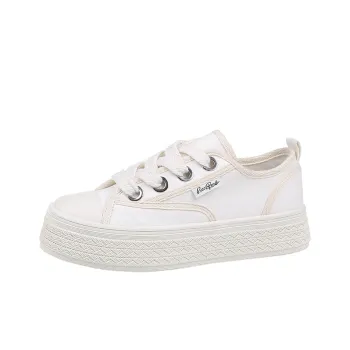 Fawn Miri Height Increasing Low Top Canvas Shoes Women's