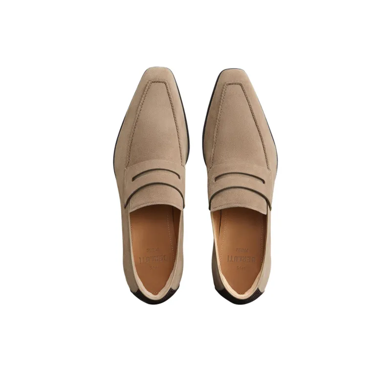 BERLUTI Andy Demesure Flex Camoscio Loafers Men's Umber-2